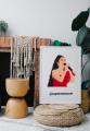 Customized Vector Art Glass Photo Frames with Fiber Border (black/white) of your Photos, Suitable for Birthday, Valentine's Day, Wedding, Anniversary, Farewell Party Gifts, Wall Deco, 8x6, 12x10, 15x10, 18x12 inches. 