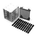 【SPAIN 】 Drive 5.25 Inch To 3.5 Inch Bracket With Fan Space Removable Hard Drive Disk Tray Box For Computer Accessories. 