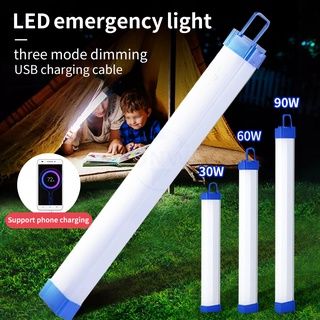 Rechargeable Light Emergency Light - 3 Modes Energy Saving light 30W 60W 90W LED USB Light Charging Lamp by ZinZen