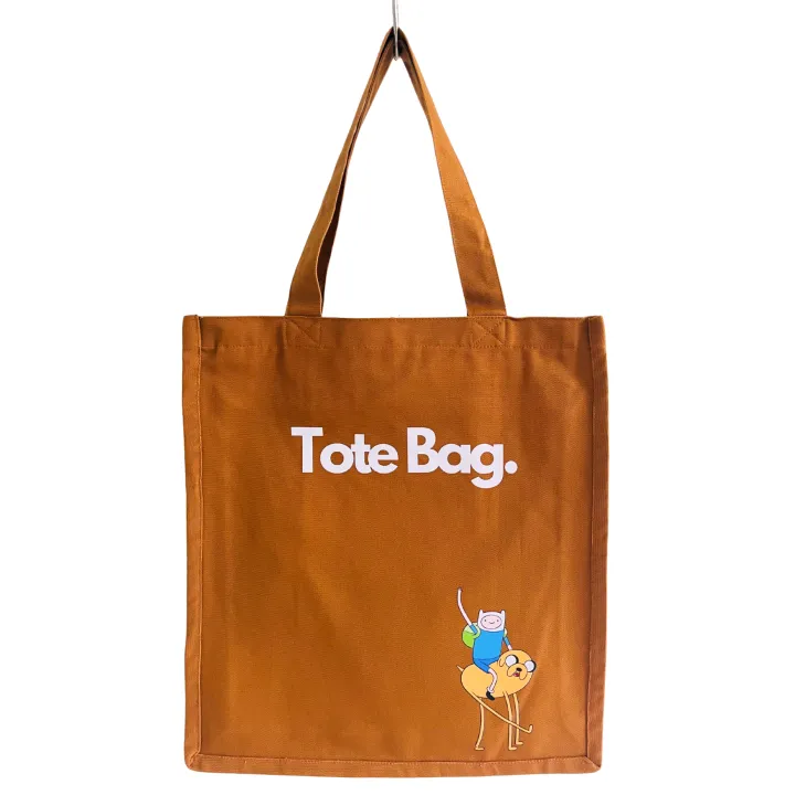 Heavy Duty Brown Eco Friendly Large Canvas Tote Bag with Zipper - 37cm (L) * 7.5cm (W) * 41cm (H) - Holds up to 15kg