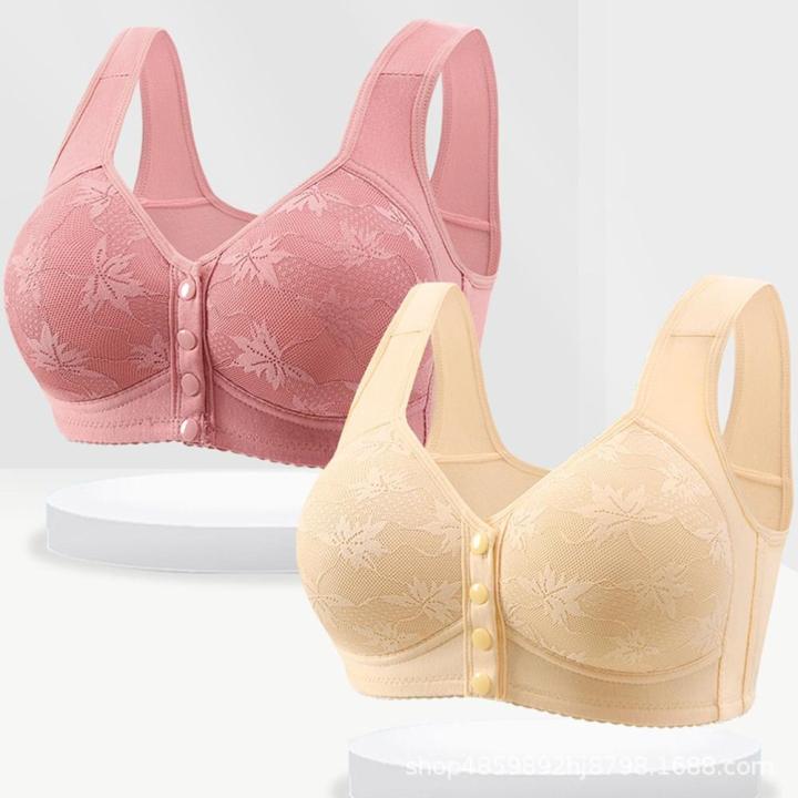 Comfortable%20Front%20Closure%20Bra%20Easy%20Wear%20Supportive%20Soft%20Fabric%20Plus%20Size%20Bra%20Adjustable%20Non-Wired%20Full%20Coverage%20Bra%20for%20Elderly%20-%20Image%205