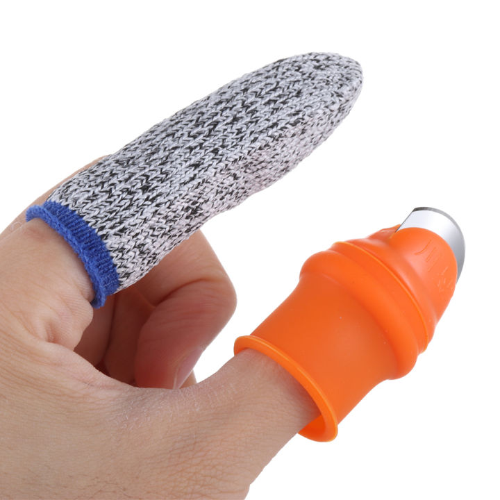 2Pcs%20Protector%20Silicone%20Thumb%20Cutter%20Finger%20Guards%20Garden%20Picking%20Fruit%20Tool%20Cut-resistant%20Finger%20Sleeve%20Bean%20Picker%20-%20Image%202