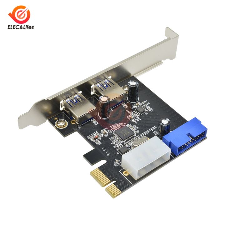 Pci External Adapter 3.0 PCI-E Adapter External 2 Ports Express USB 3.0 Hub Internal with ...