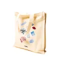 MYSU Heavy Duty Brown Eco Friendly Large Canvas Tote Bag with Zipper - 14.5 inches (L) * 3 inches (W) * 16 inches (H) - Holds up to 15kg. 