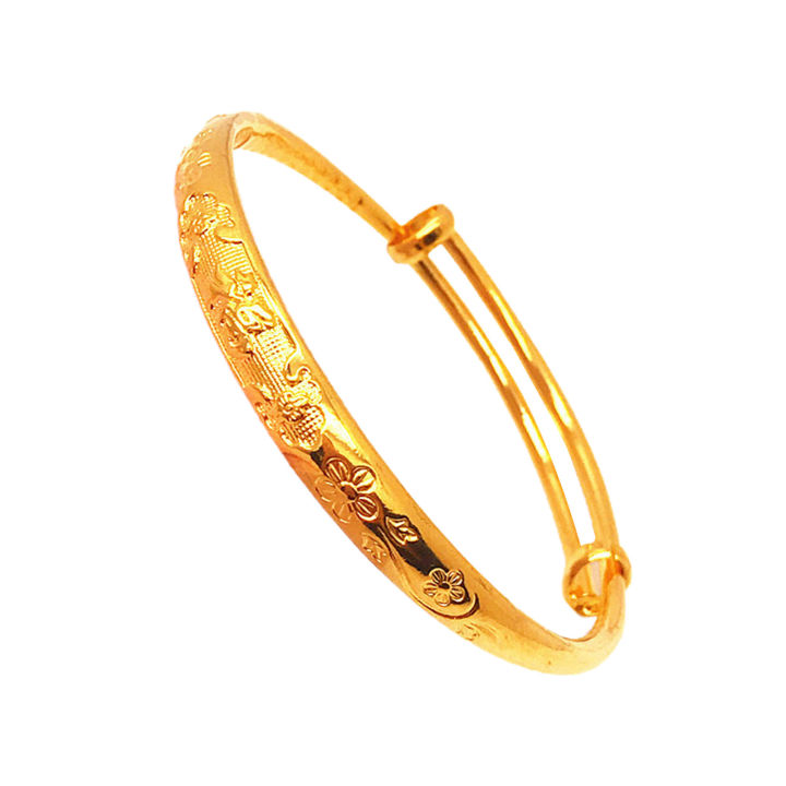 Bracelet%20Thicken%20Adjustable%20Golden%20Women%20Imitation%20Gold%20Plated%20Bangle%20for%20Banquet%20-%20Image%202