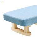 Small Footstool Foot Rest with Wooden Legs for Dining Sofa Guest Room. 