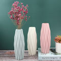Flower Vase Decoration Home Plastic Vase White Imitation Ceramic Flower Pot SEVICH. 