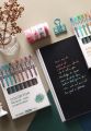 9 PCS Colored Gel Pens Set 0.5 mm Journaling Scrapbook Kawaii Ballpoint Pens Stationery Retractable Pen Office Accessories. 