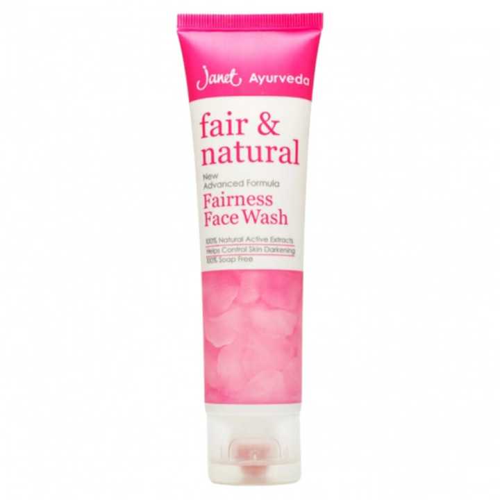 Janet Fair & Natural Fairness Face Wash Paraben Free 100Ml