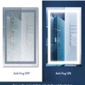 ( 80 X 60 )Bathroom Mirror with Led Light Glass Mirror Square Touch LED MIRROR Anti-fog Easy to install. 