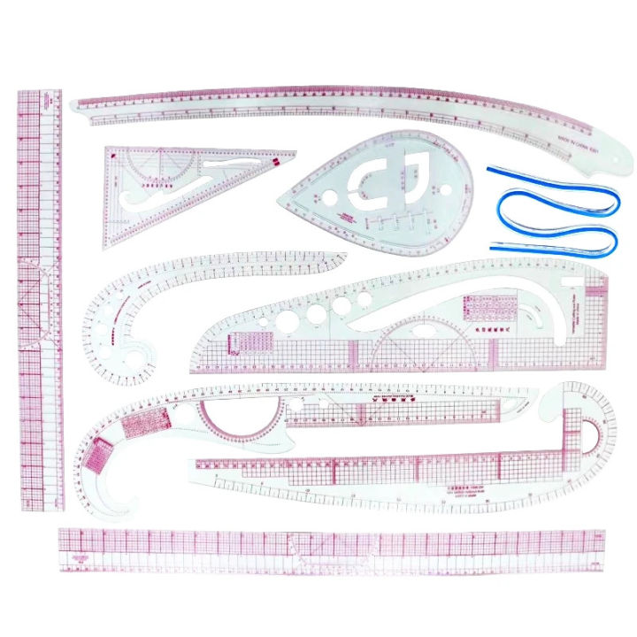 Template Drawing Measure 【hot】 French Curve Ruler Soft Patchwork Ruler Measure Tailor Drawing ...