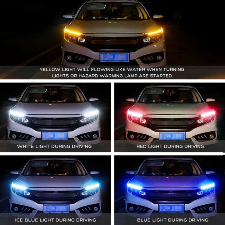 2pcs%20Flexible%20Universal%20Car%20LED%20DRL%20Daytime%20Running%20Light%20Flow%20Runs%20Headlight%20LED%20Strip%20Brake%20Running%20Lights%20For%20Cars%20Waterproof-Only%20white-30cm%20(%2011.8inch%20)%20-%20Image%208