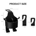【ThinkWay】2Pcs 3-IN-1 Universal Car Seat Headrest Cup Holder Hook Storage Box Multipurpose  Bracket Drink Cup Stand Umbrella Handbag Hanging Rack. 