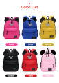 Fashion Kids Children Student Backpack Colourful Mini Large Cute Mickey Mouse School Travel Bags Beg Tadika Sekolah Rendah. 