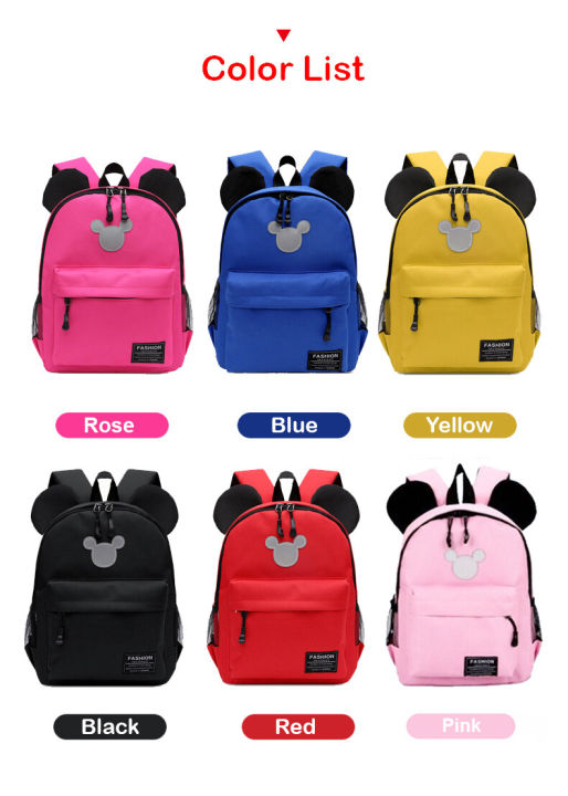 Fashion%20Kids%20Children%20Student%20Backpack%20Colourful%20Mini%20Large%20Cute%20Mickey%20Mouse%20School%20Travel%20Bags%20Beg%20Tadika%20Sekolah%20Rendah%20-%20Image%202