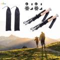 Folding Cane Aluminum Hiking Trekking Poles for Climbing Mountaineering 110cm. 