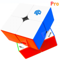 GAN 251 M Pro, 2x2 Magnetic Speed Cube Stickerless Gans 251 Mini Cube 63 Magnets Puzzle Toy for Beginner. 