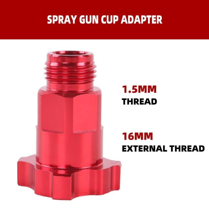 Easy%20To%20Install%20and%20Clean%20Corrosion%20Resistance%20External%20Thread%20Adapter%20Aluminum%20Alloy%20High%20Strength%20Spray%20Connector%20Spray%20Painting%20Red%20Quick%20Connector%20Disposable%20Measuring%20Cup%20-%20Image%205