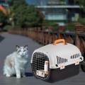 Hard Sided Cat Carrier Cage Carrier for Kitten Indoor Outdoor. 
