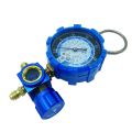 Air Condition Manifold Gauge for R22/R410A/R134A/R404A High and Low Pressure A/C Refrigeration Tool with Sight Glass. 