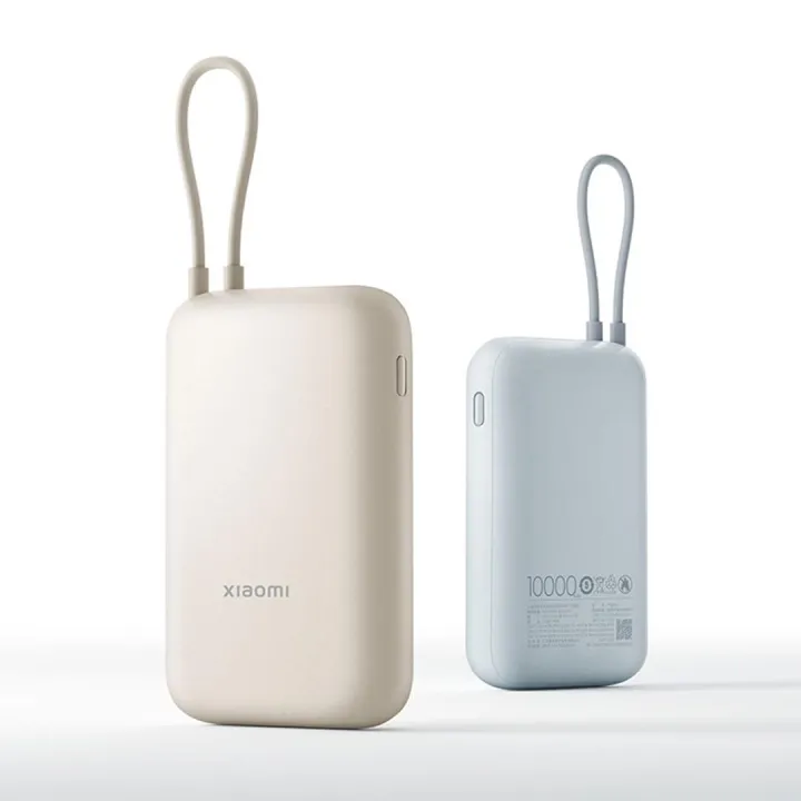 Xiaomi Pocket Power Bank 10000mAh 22.5W Fast Charging| (Integrated Cable) Inbuilt Cable|Slim & Compact|Power Delivery|QC 3.0|Type-C Input & Output|3 Output Ports - P15ZM