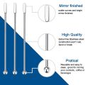12Pcs Swizzle Sticks, Premium Stainless Steel Cocktail Beverage Drink Stirrer Stick, Reusable Stir Sticks for Bar. 
