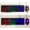 T-Wolf TF-200 USB Wired Gaming Keyboard & Mouse Standard 104 Keys Ergonomic Multimedia Keyboard Rainbow LED Backlight RGB for PC Computer Desktop Laptop Keyboard and Mouse Combo TF200. 