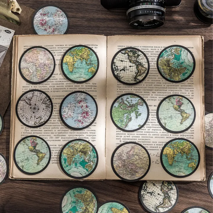 RHS%20Online%2030PCS%20Disc%20Engraving%20Series%20Textured%20Paper%20Stickers%20Album%20Diary%20Journal%20Decorative%20Crafts%20Scrapbooking%20DIY%20Sticker%20-%20Image%202