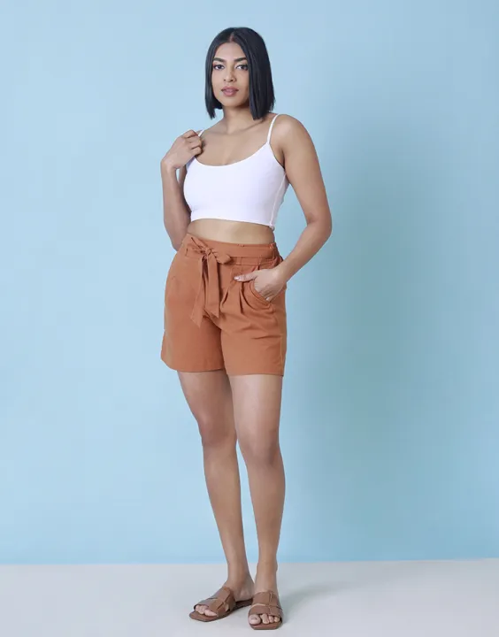 Spring & Summer Linen Short with Elastic Waist