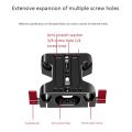 Multifunction Camera Base Plate with 15Mm Rod Rail Clamp for Dslr Camera Shoulder Rig Support Accessories. 