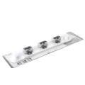 BROOM / MOP HOLDER 3 PIECES - BATHLUX WHITE COLOR. 