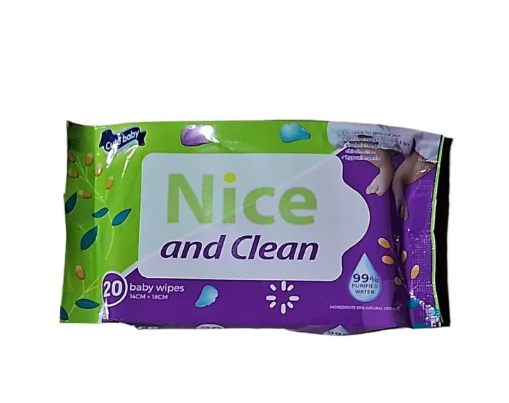 Cute Baby Wipes Mini Pack - 20wipes