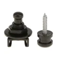 BNGUITAR Alloy Skidproof Belt Button Strap Lock Black for Electric Guitar Bass. 