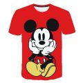 Cartoon Disney Mickey Mouse T Shirts Kids Boys and Girls 2023 New Summer Tops Tees Children Short Sleeve Cartoon Casual T-Shirts. 