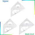 Pack of 2 Triangular Ruler Set, 30/60 and 45/90 Triangles, Set Squares, Geometry Ruler Precise Imperial Graduation Drafting Drawing Measuring Rulers. 