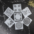 7pcs Craft Scrapbooking Embossing Template Diy Wall Painting Layering Stencils. 