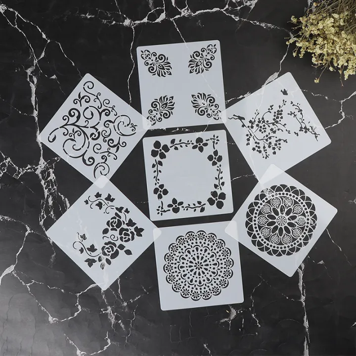 7pcs%20Craft%20Scrapbooking%20Embossing%20Template%20Diy%20Wall%20Painting%20Layering%20Stencils%20-%20Image%208