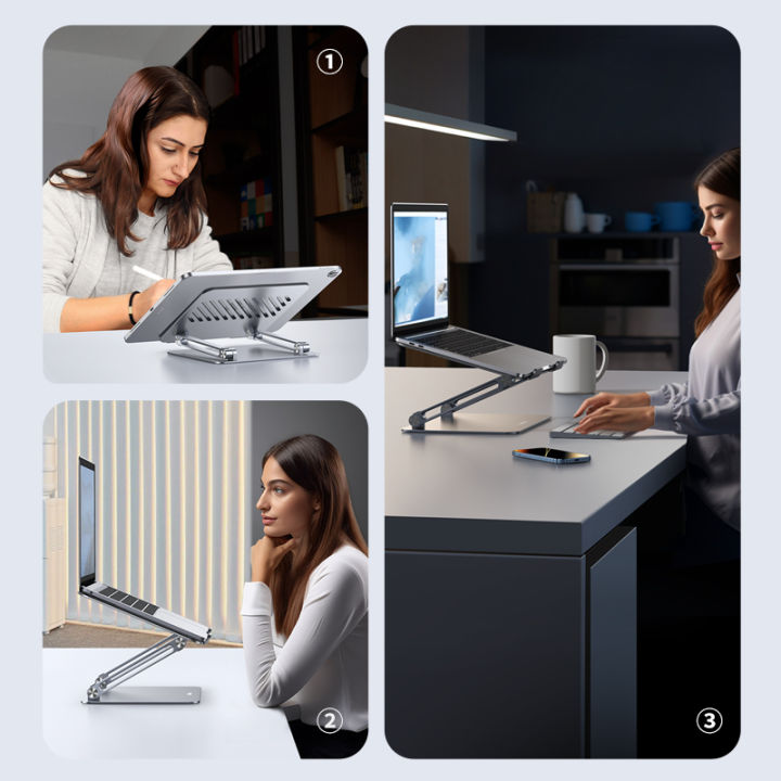 UGREEN%20Adjustable%20Whirling%20Laptop%20Stand%20Holder%20Dock%20for%20Laptop%20iPad%20Air%20iPad%20Pro%20Macbook%20M1%20Surface%20-%20Image%205