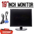 19 Inch Monitor_Power Cable_VGA Cable_Reconditioned. 