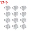 Napkin Rings Lotus Napkin Holder Christmas Serviette Buckles Holder. 