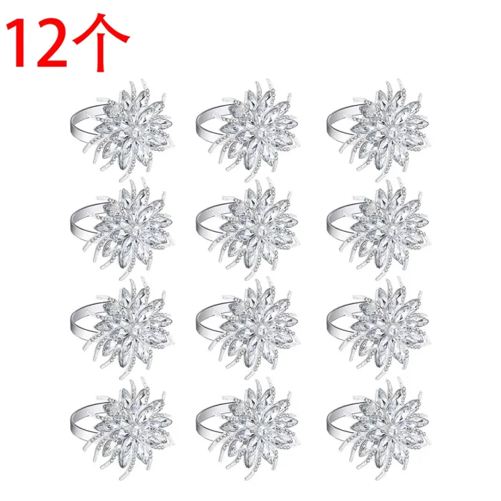Napkin Rings Lotus Napkin Holder Christmas Serviette Buckles Holder