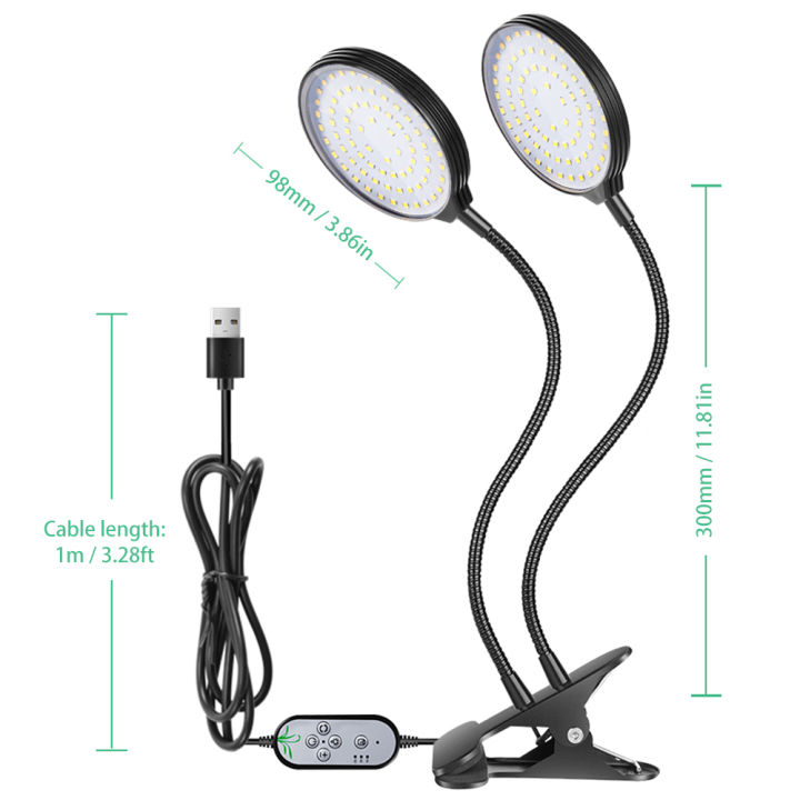 USB%20Plant%20Grow%20Light%20312%20LEDs%20Sunlight%20Full%20Spectrum%20Adjustable%20Desktop%20Clamp%20Growing%20Lamp%20for%20Indoor%20Plants%205%20Dimmable%20Levels%204/8/12H%20Timer%20-%20Image%208