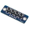 3/4/5 Bit Independent Button Module Mcu External Button Module Switch Button Board Bluetooth Power Amplifier Button Board. 
