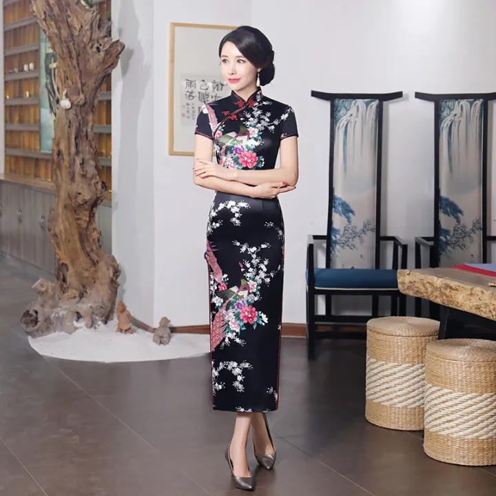 Yfashion%20Women%20Cotton%20Long%20Cheongsam%20Dress%20Multi-color%20Retro%20Classic%20Chinese%20Style%20Printing%20Cheongsam%20Large%20Size%20Slim%20Fit%20Dress%20-%20Image%208