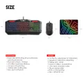 Fantech Gaming Keyboard and Mouse P51 5 in 1 Combo Set. 