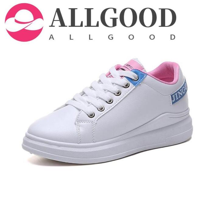 【ALLGOOD】Latest Spring Autumn White Shoes Women Platform Shoes Woman Fashion Sneakers High Quality PU Casual Shoes Ladies Shoes Loafers