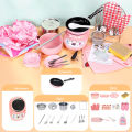 DishyKooker Kitchen Toy Set For Children Stainless Steel Mini Imitation Kitchen Cooking Tool Educational Toys Gifts For Boys And Girls. 