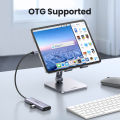 UGREEN USB C Hub 5 in 1 6 in 1 Type C to HDMI 4K, 2 USB 3.0 Ports, SD TF Card Reader, 100W PD Charging Adapter Dock Station for MacBook Pro Air 2024, iPad Pro 2024, Galaxy S24 S23 Ultra Note 10, Surface Go, XPS 15,  iPhone 16 15 Max Pro. 