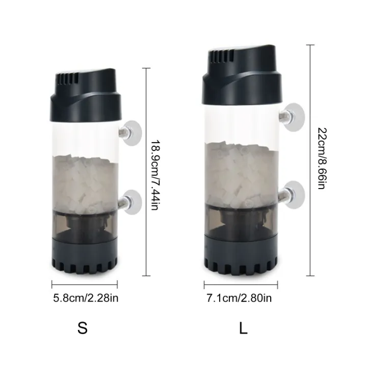 Moving Biomedia Fluidized Moving Bed Filter Bubble Bio-Media Reactor For Aquarium Fish ...