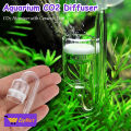 EzyMart - Aquarium CO2 Diffuser Fish Tank CO2 Atomizer with Ceramic Disc Suction Cups Acrylic. 